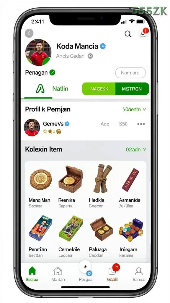 Cuplikan layar JKT88 — menu navigasi